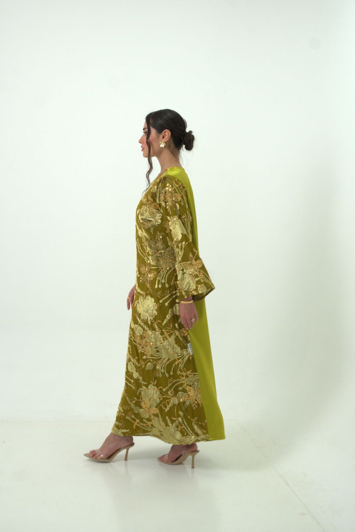 Olive Imperial Bloom Dress
