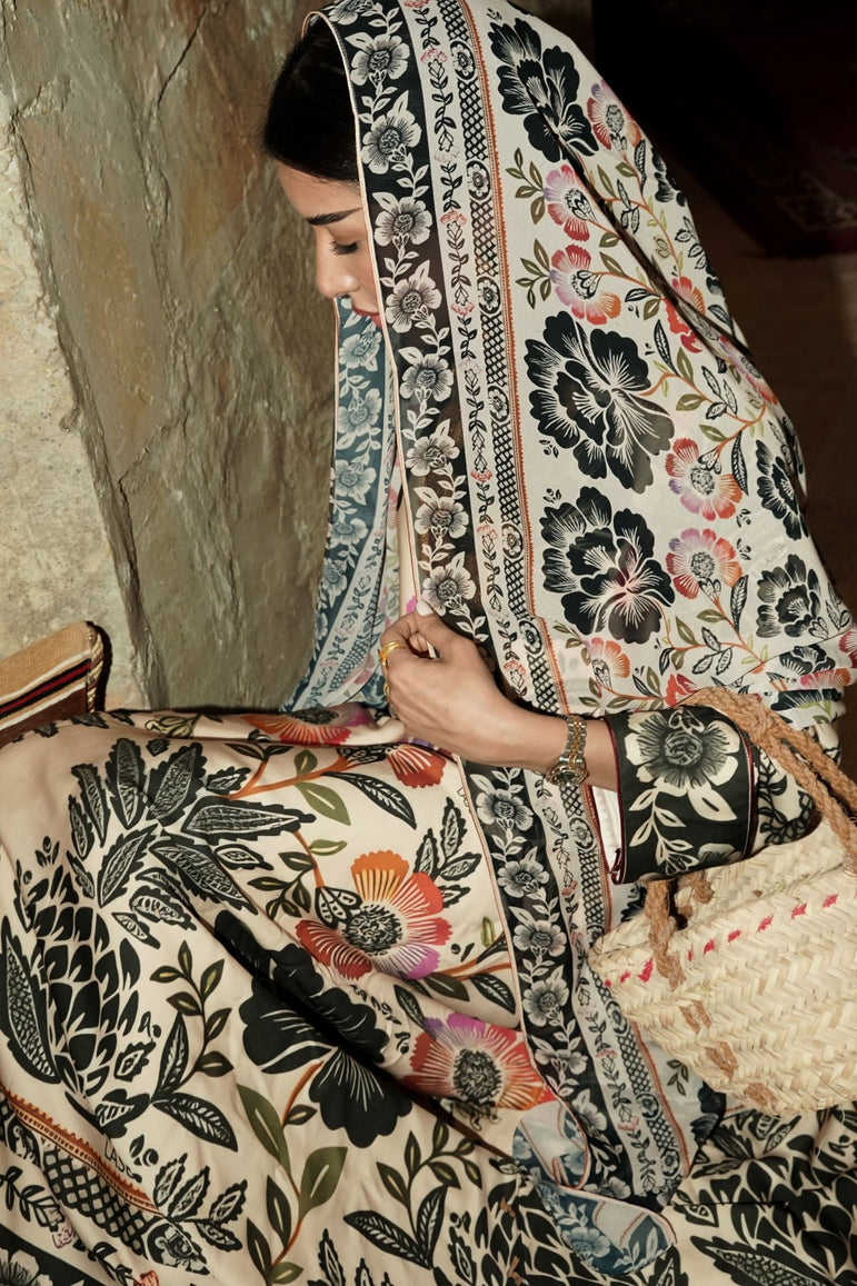 Heritage Bloom Cotton Abaya