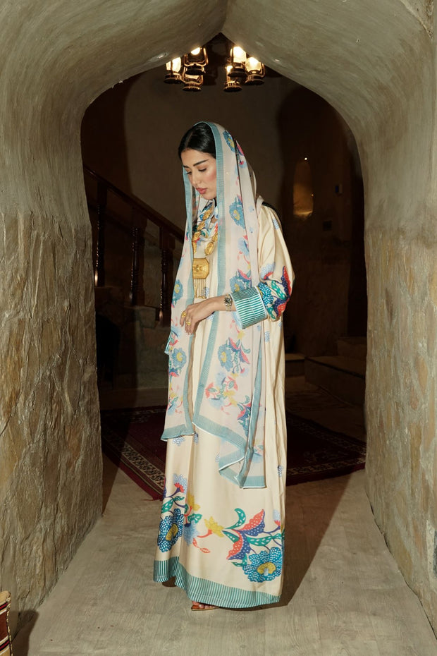 Desert Bloom Cotton Abaya