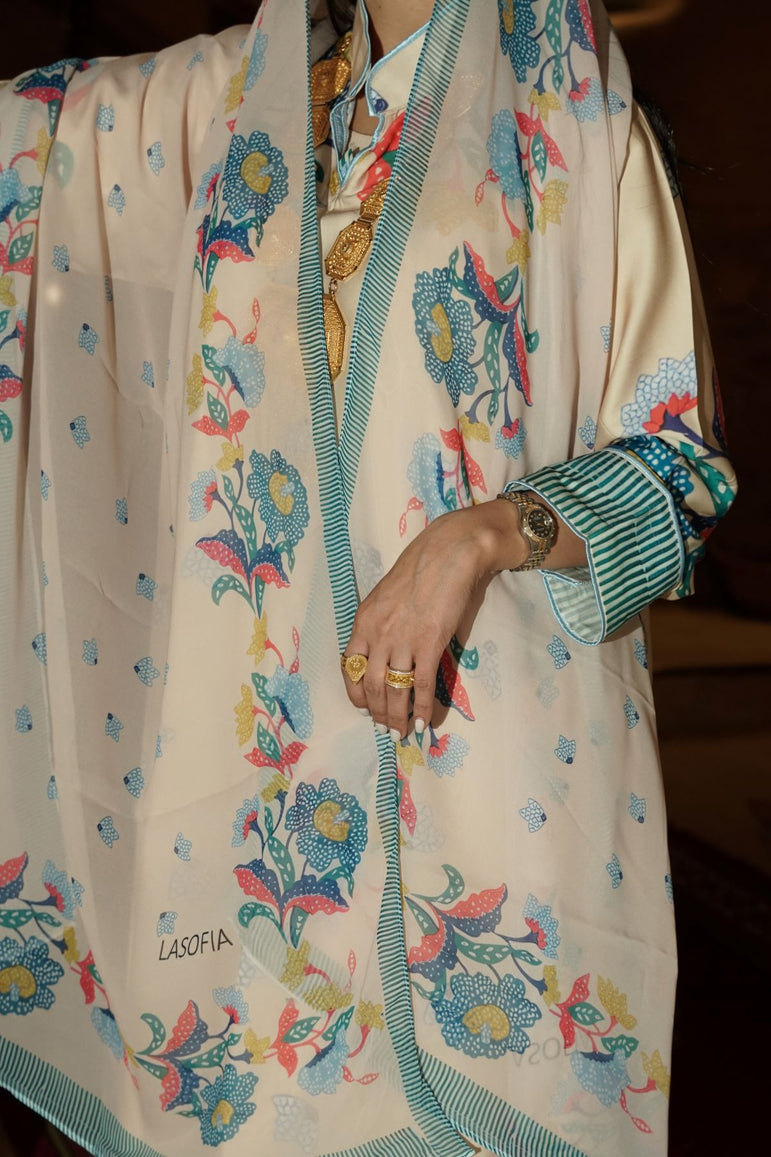 Desert Bloom Cotton Abaya