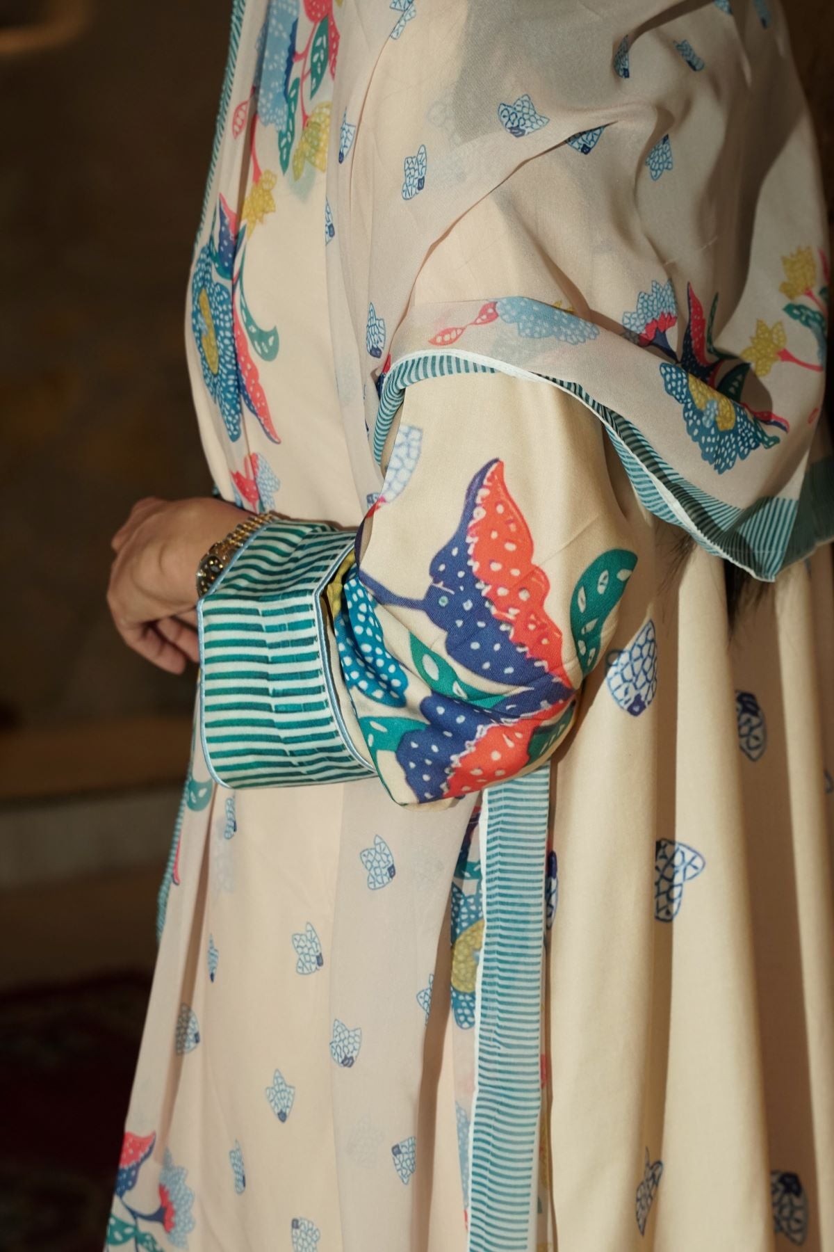 Desert Bloom Cotton Abaya