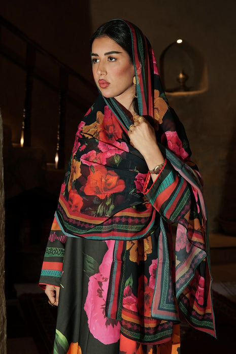 Midnight Garden Cotton Abaya