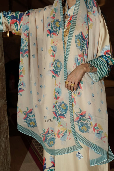 Desert Bloom Cotton Abaya