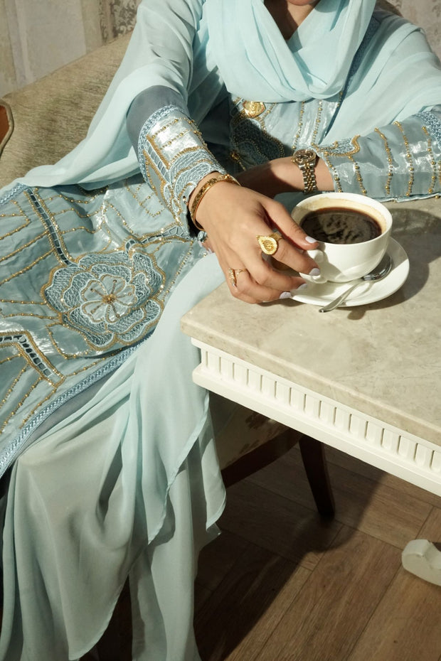 Azure Zahra Embellished Dress