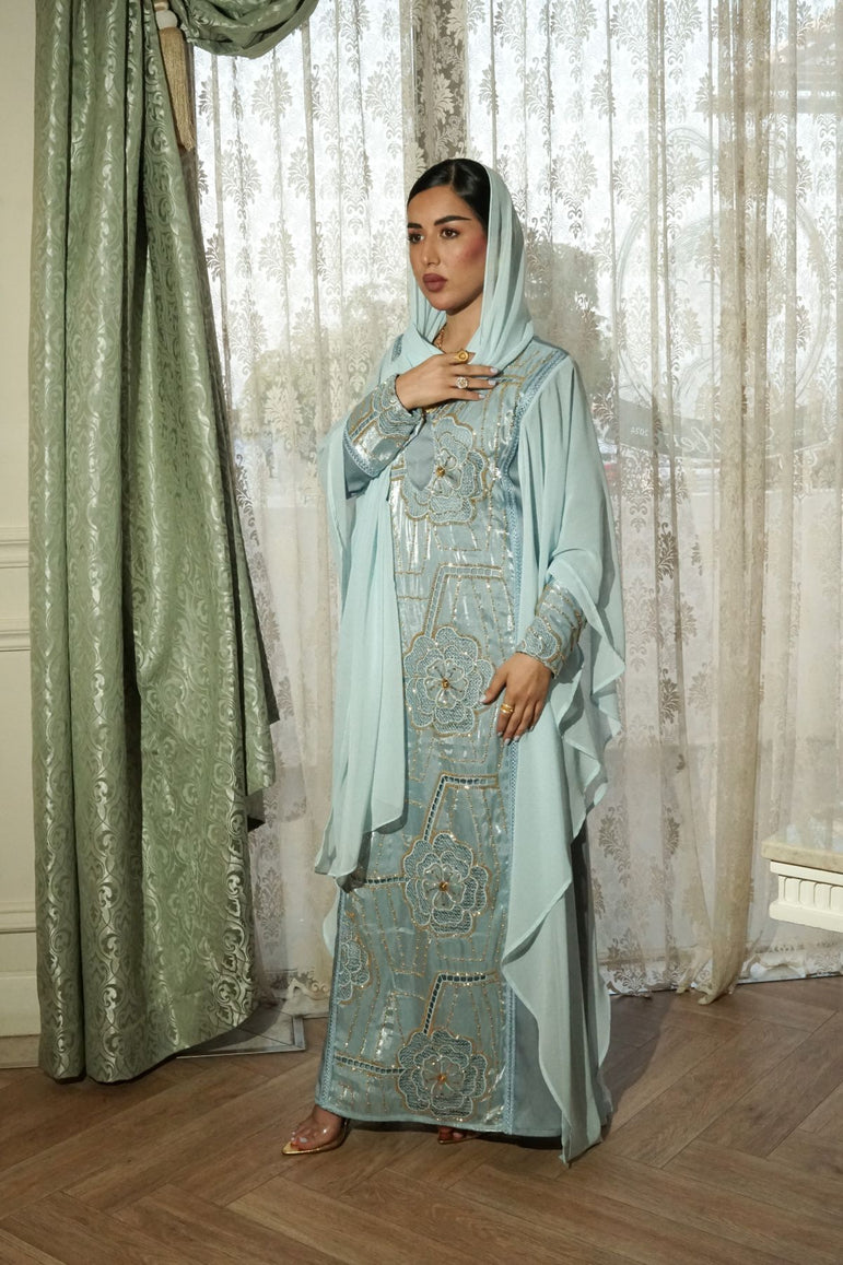 Azure Zahra Embellished Dress