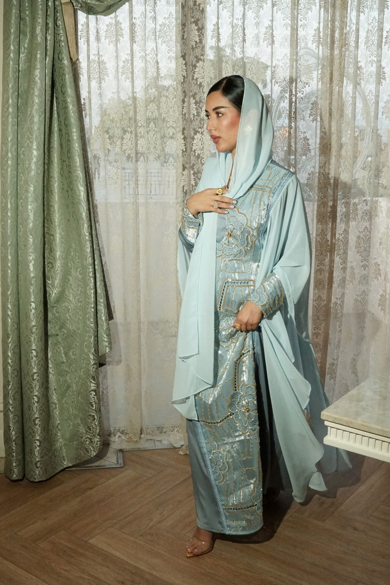 Azure Zahra Embellished Dress