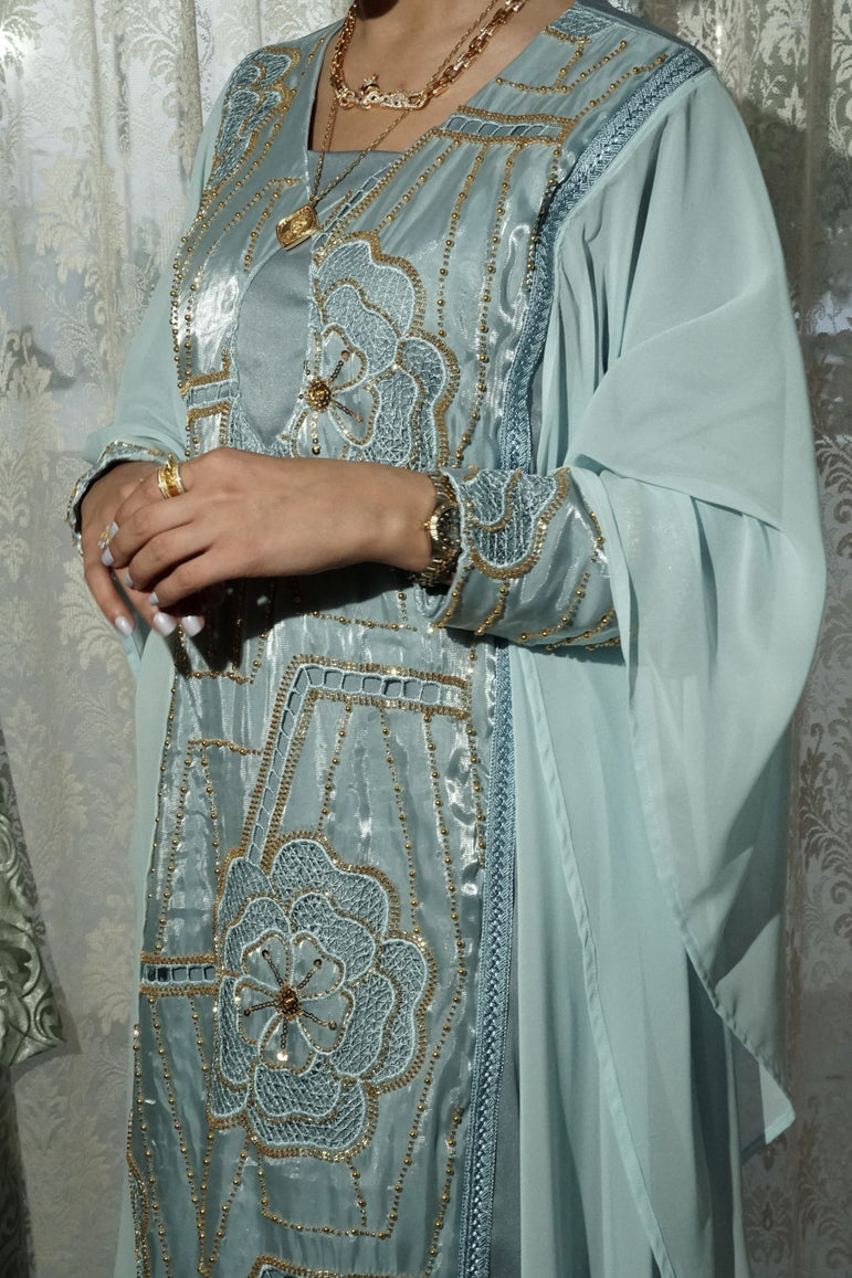 Azure Zahra Embellished Dress
