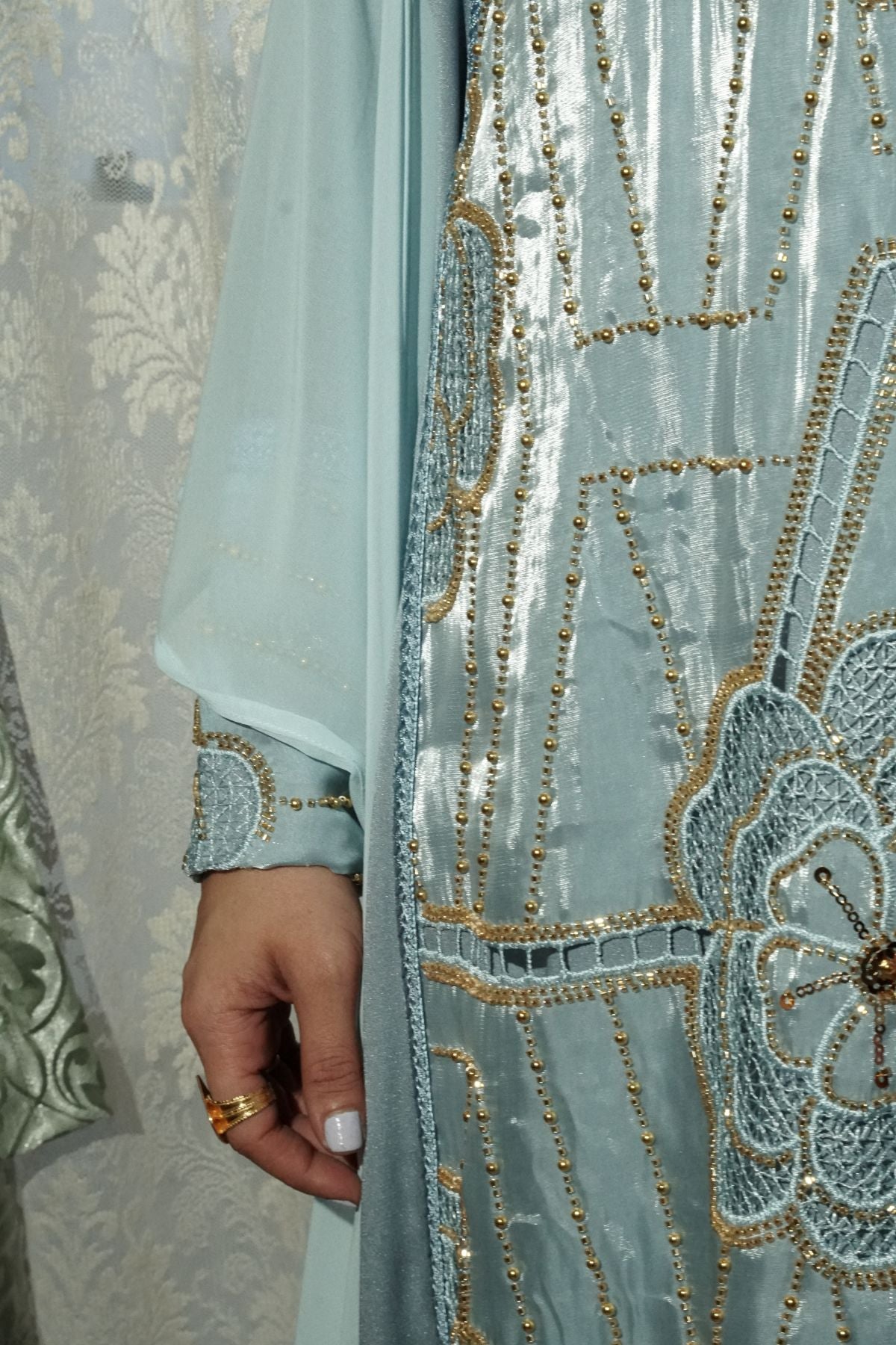Azure Zahra Embellished Dress