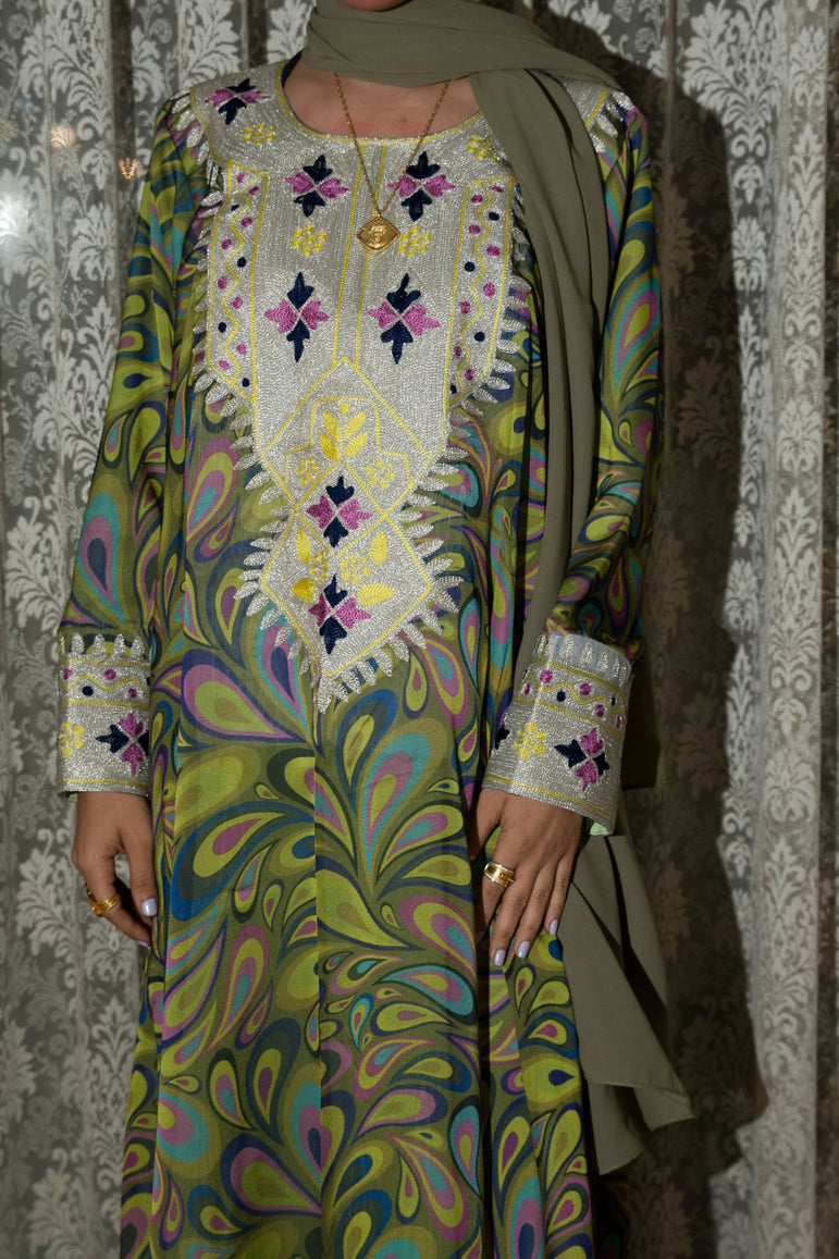 Emerald Mosaic Heritage Dress