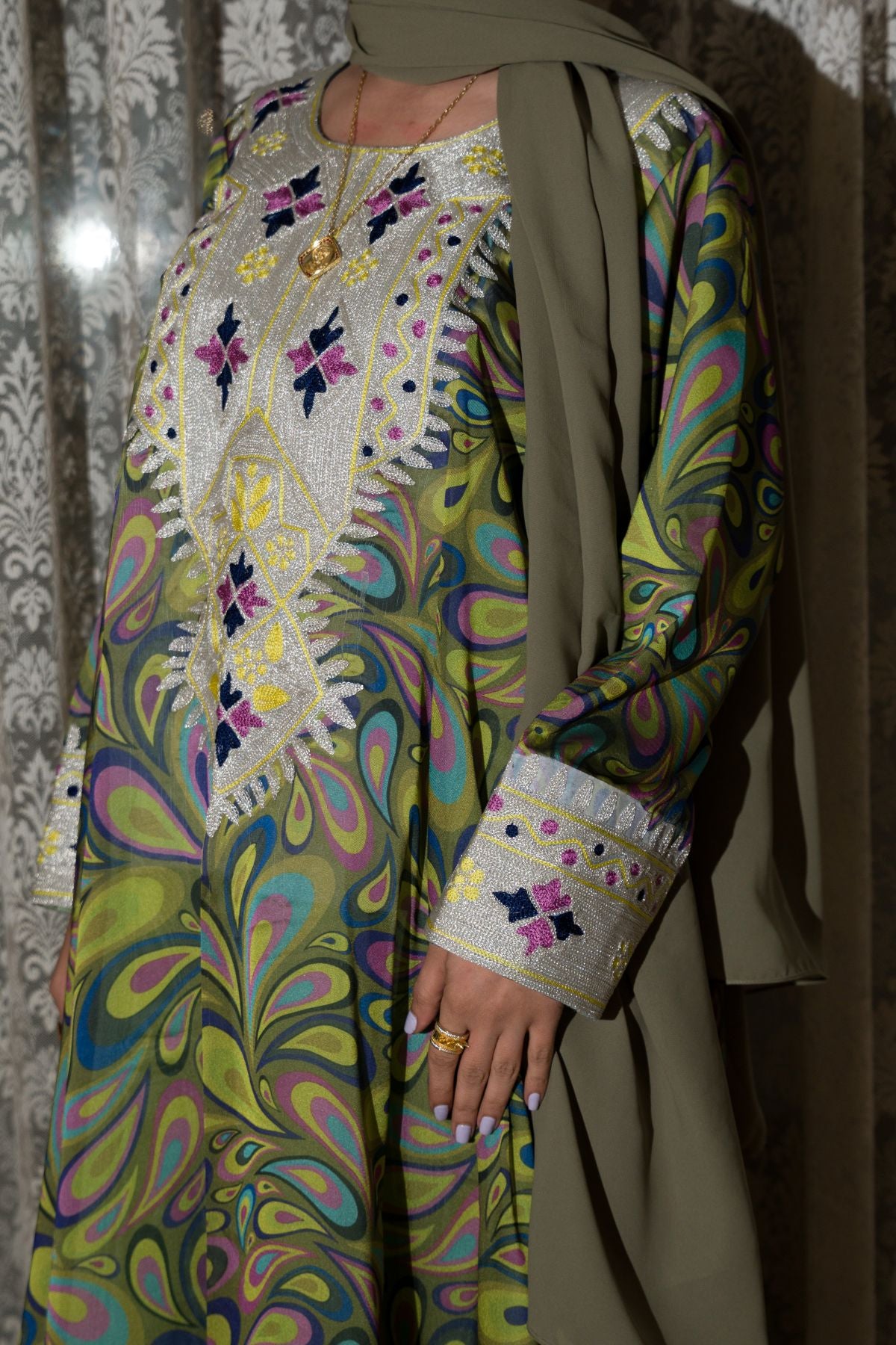 Emerald Mosaic Heritage Dress