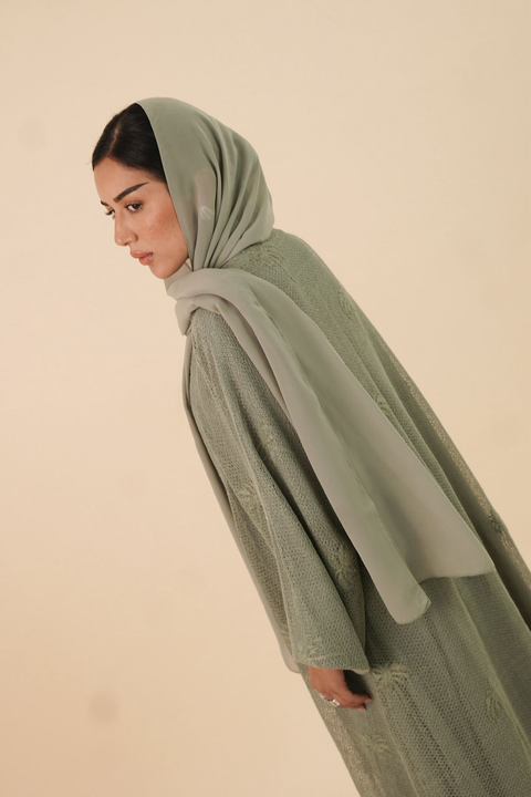 Sage Whisper Abaya