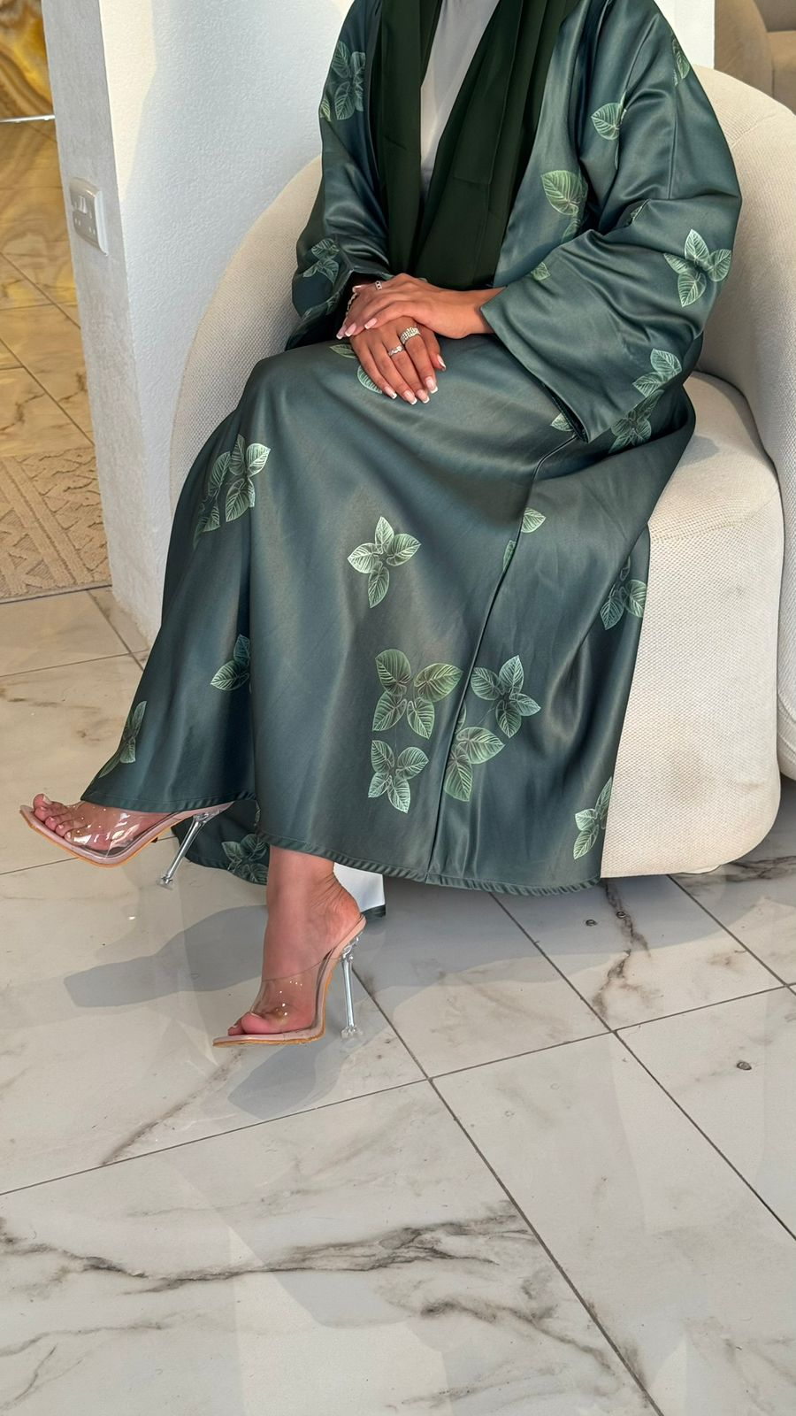 Emerald Leaf Abaya
