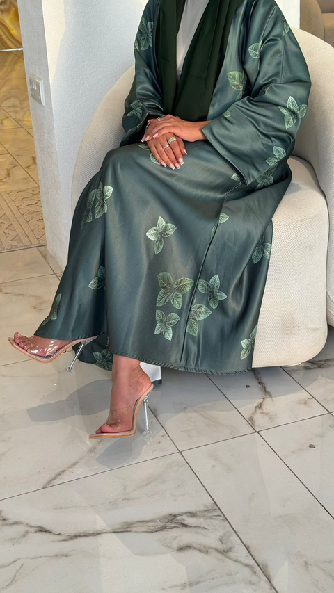 Emerald Leaf Abaya