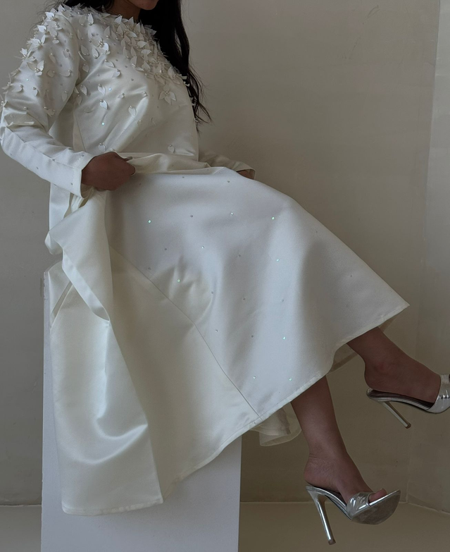 Ivory Petal Eid Dress