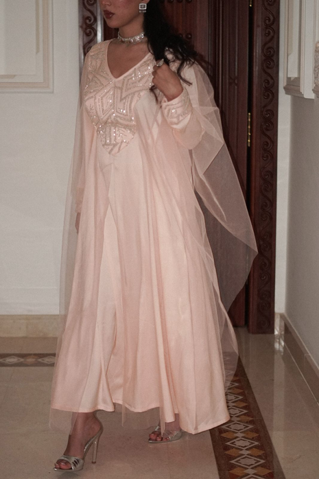 Peach Noor Eid Dress