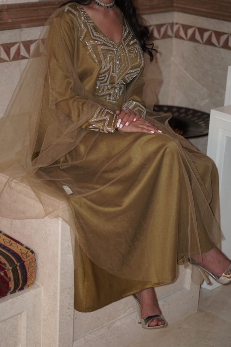 Peach Noor Eid Dress