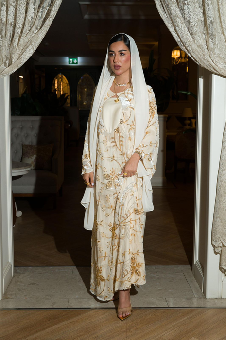 Ivory Heirloom Gold Dress