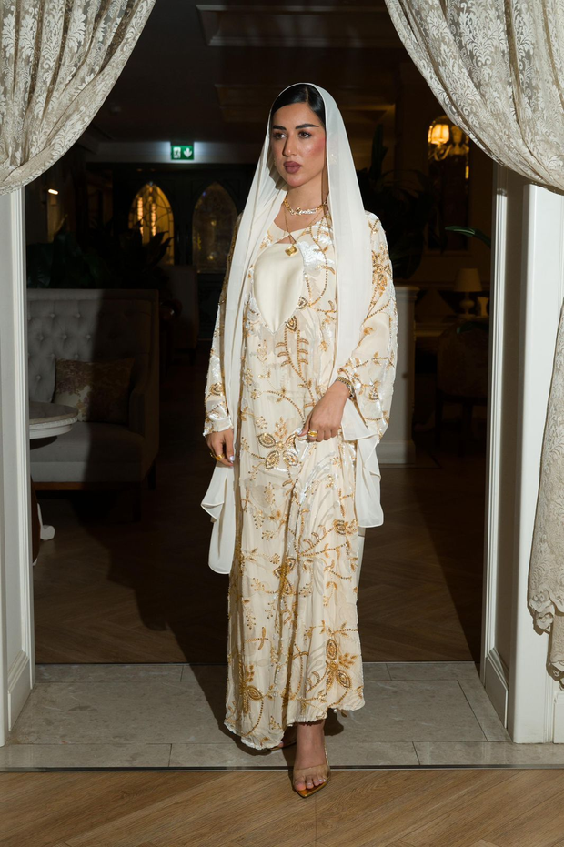 Ivory Heirloom Gold Dress
